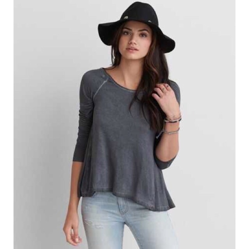 American Eagle | Soft & Sexy Cross Back T-Shirt - Picture 7 of 7